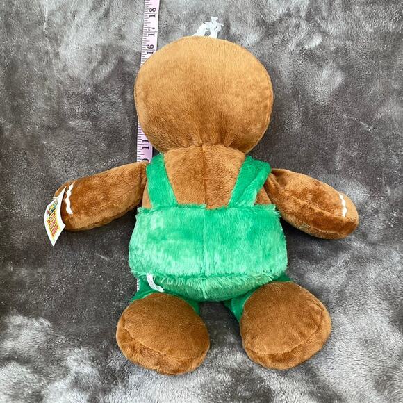 Vintage Gingerbread Man Plush Velour 17" Christmas Floppy Toy Holiday TAGS - Picture 5 of 11